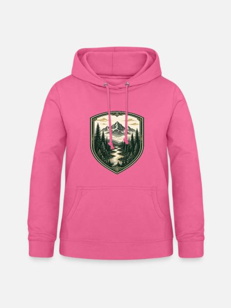 Waldberge Schild-Design - Frauen Hoodie - Pink