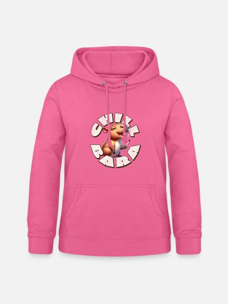 Capybara Chill Bara - Frauen Hoodie - Pink