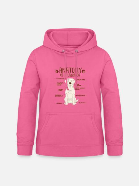Anatomie eines white Labradors - Frauen Hoodie - Pink