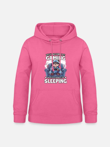 Wochenend Gaming: Schlafwahrscheinlichkeit - Frauen Hoodie - Pink