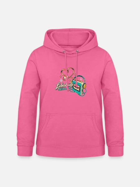 Kassette Mixtape Bandsalat Retro Nostalgie - Frauen Hoodie - Pink