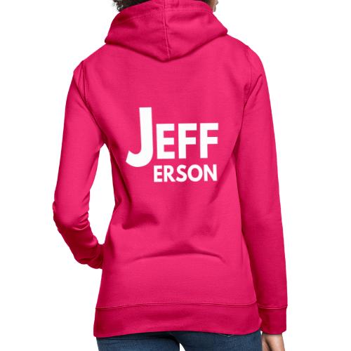 Jefferson logo (wit) op rug - Vrouwen hoodie