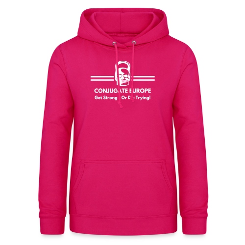 Get strong or die trying white - Women's Hoodie