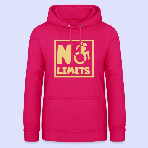 No limits for this lady in wheelchair - Women's Hoodie