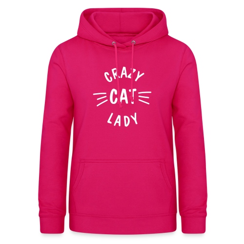 Vorschau: Crazy Cat Lady meow - Frauen Hoodie