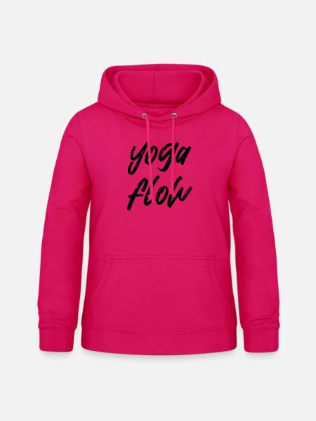 Yoga Flow 2 - Frauen Hoodie - dunkles Pink