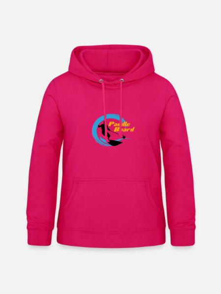 Paddel - Frauen Hoodie - dunkles Pink