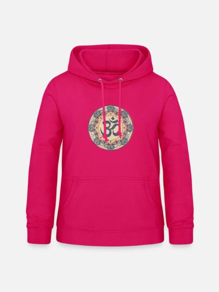 Om Mandala Zen Muster - Frauen Hoodie - dunkles Pink