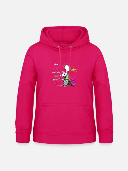Marathon Möwe – Rennrolli Edition - Frauen Hoodie - dunkles Pink