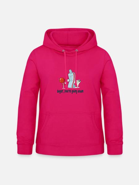 Zucker, du gehst unter - Frauen Hoodie - dunkles Pink