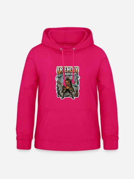 Friendly Raider  - Frauen Hoodie - dunkles Pink