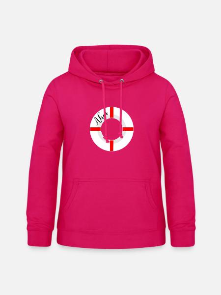 Ahoi Rettungsringe - Frauen Hoodie - dunkles Pink