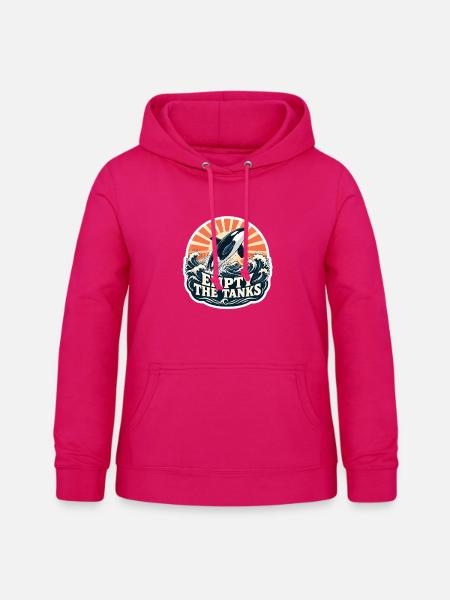 Orca Schutz – Empty the Tanks - Frauen Hoodie - dunkles Pink