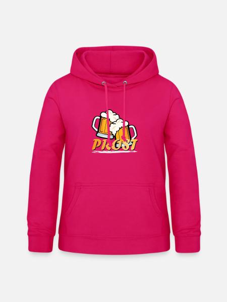 Prost - Frauen Hoodie - dunkles Pink