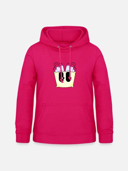 TRAUMÄHNLICHES FÜLLMATERIAL - Frauen Hoodie - dunkles Pink