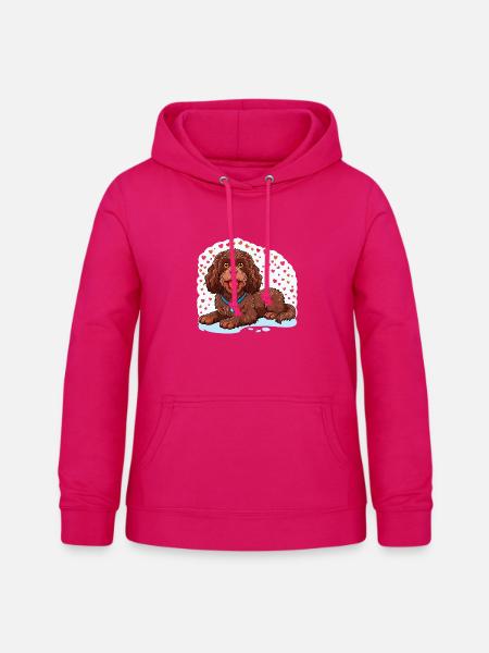 American Water Spaniel - Frauen Hoodie - dunkles Pink