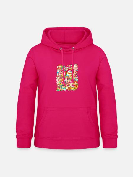 Die Königin und ihr Volk - Frauen Hoodie - dunkles Pink