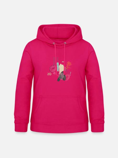 Fantasie Ornament - Frauen Hoodie - dunkles Pink