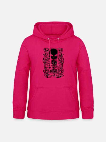 alientrip - Frauen Hoodie - dunkles Pink