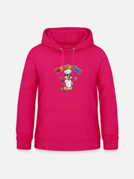 Koch Erdmännchen - Frauen Hoodie - dunkles Pink