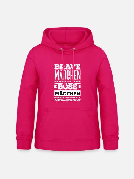 Feuerwehr Feuerwehrmann Geschenk - Frauen Hoodie - dunkles Pink
