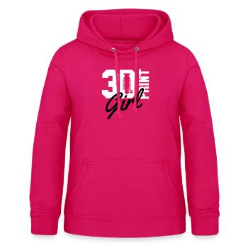 3d print girl - Frauen Hoodie - dunkles Pink - Vorne - AI Model Female 172 light (172cm)