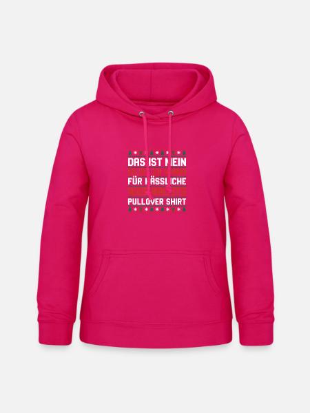 Zu Warm Für Hässliche Weihnachtspullis - Frauen Hoodie - dunkles Pink