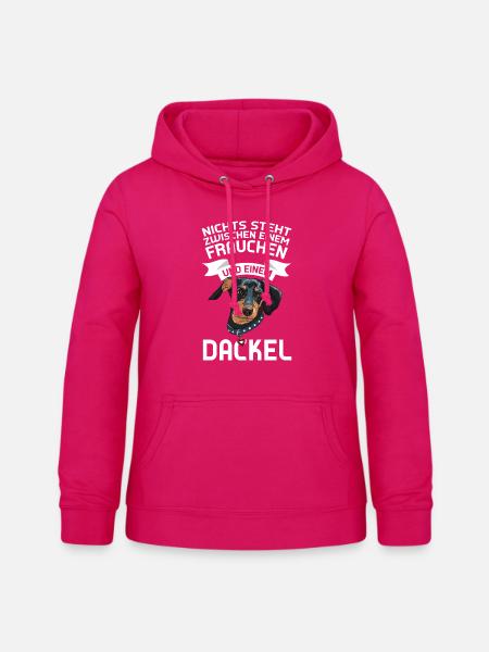 Dackel Hund Dackel Hund Geschenk - Frauen Hoodie - dunkles Pink