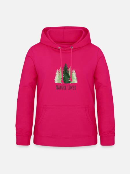 Wandern – Naturliebhaber - Frauen Hoodie - dunkles Pink