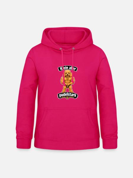 Klein aber Pudelstark - Frauen Hoodie - dunkles Pink