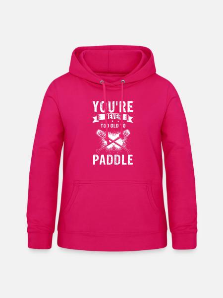Drachenboot und Drachenboot Crew - Frauen Hoodie - dunkles Pink