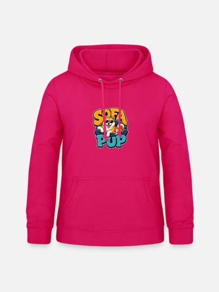 Akita - Frauen Hoodie - dunkles Pink