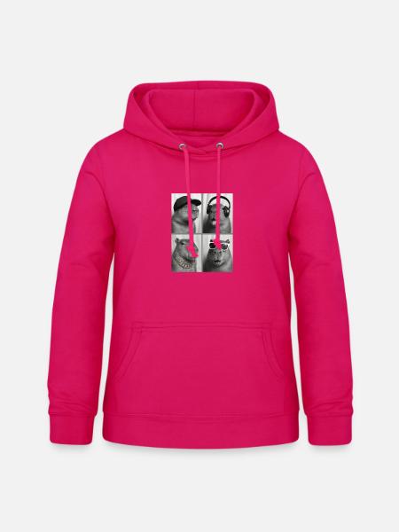 Capybara - Frauen Hoodie - dunkles Pink