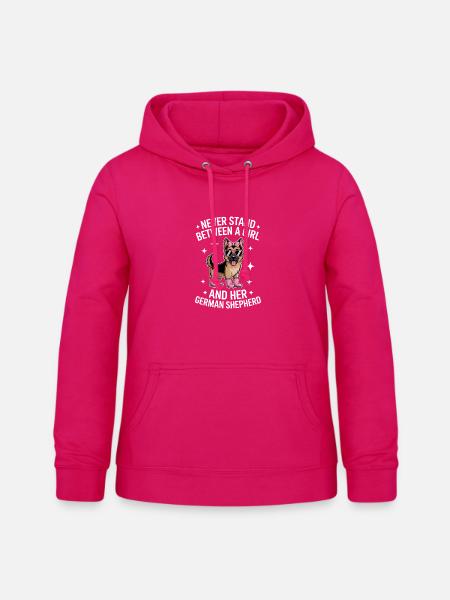 Deutscher Schäferhund Sprüche Schäferhund Geschenk - Frauen Hoodie - dunkles Pink