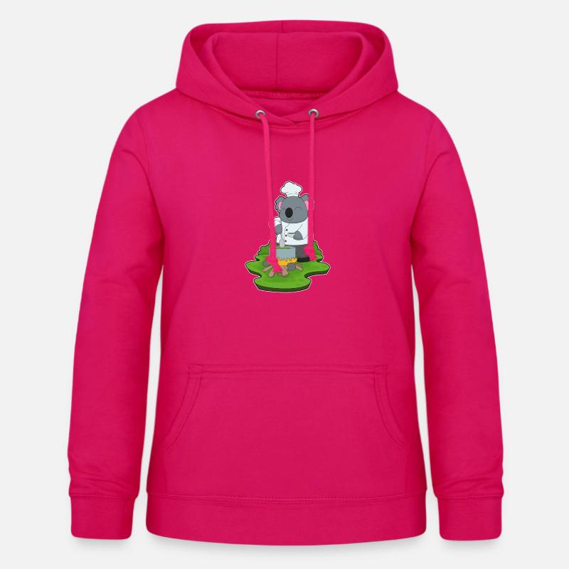 Cuisson en marmite de koala - Sweat à capuche Femme - rubis
