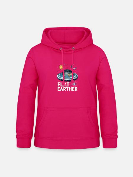 Flacherdler - Frauen Hoodie - dunkles Pink