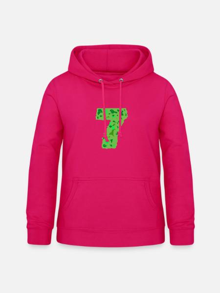 tarnungsfarbe Nummer sieben - Frauen Hoodie - dunkles Pink