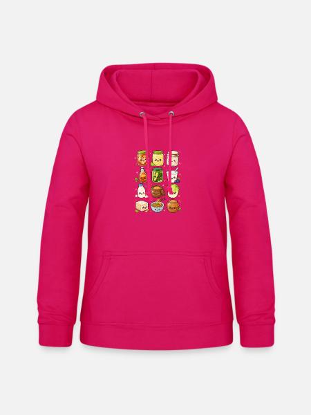 Kawaii Fermente | Kimchi & Fermentation - Frauen Hoodie - dunkles Pink