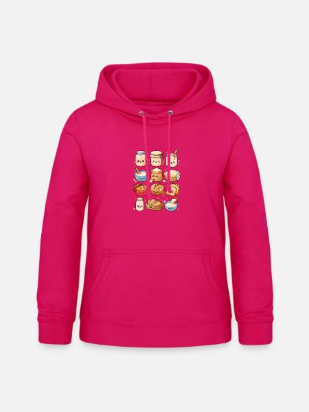 Kawaii Sauerteig | Brot & Backen - Frauen Hoodie - dunkles Pink