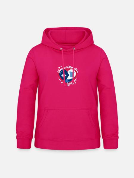Minnesota Herz – Heimkommen Liebe - Frauen Hoodie - dunkles Pink