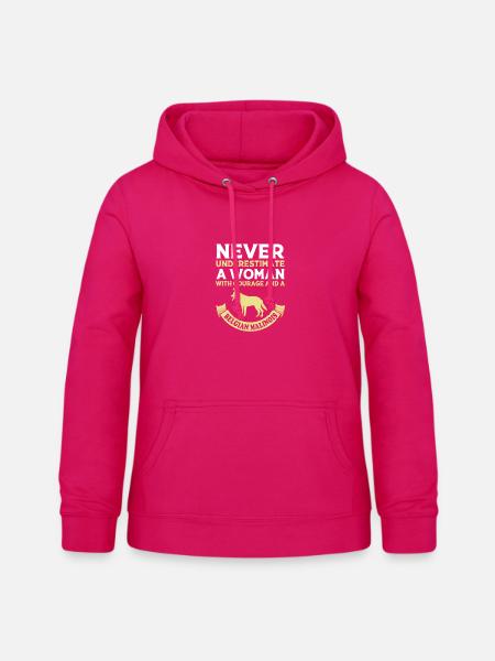 Belgischer Malinois - Frauen Hoodie - dunkles Pink