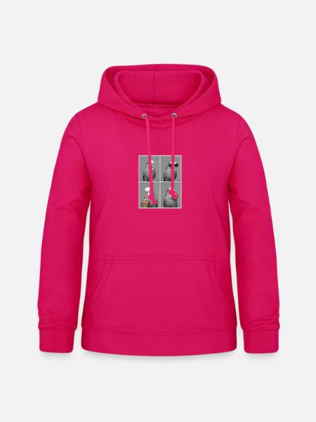 Wellensittiche Wellensittich - Frauen Hoodie - dunkles Pink