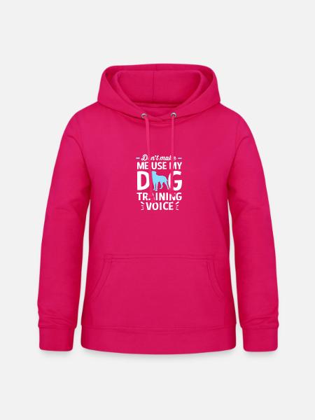 Hundetrainer - Frauen Hoodie - dunkles Pink