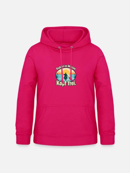 Paddeln Kajak Kanu SUP Paddler - Frauen Hoodie - dunkles Pink