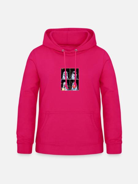 Delfine Delfin - Frauen Hoodie - dunkles Pink