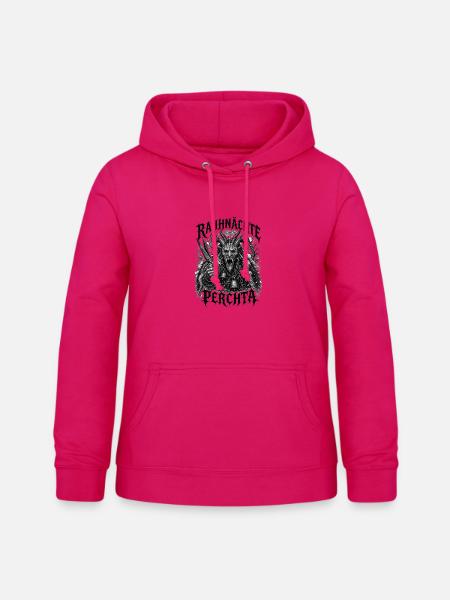 Rauhnächte Perchta Schiachpercht Krampus Perchten - Frauen Hoodie - dunkles Pink
