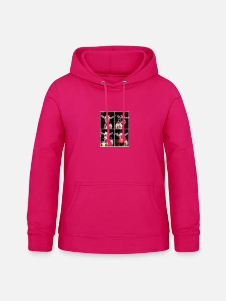 Ziegen Ziege - Frauen Hoodie - dunkles Pink