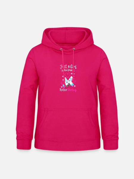 Roller Skating Spruch - Frauen Hoodie - dunkles Pink