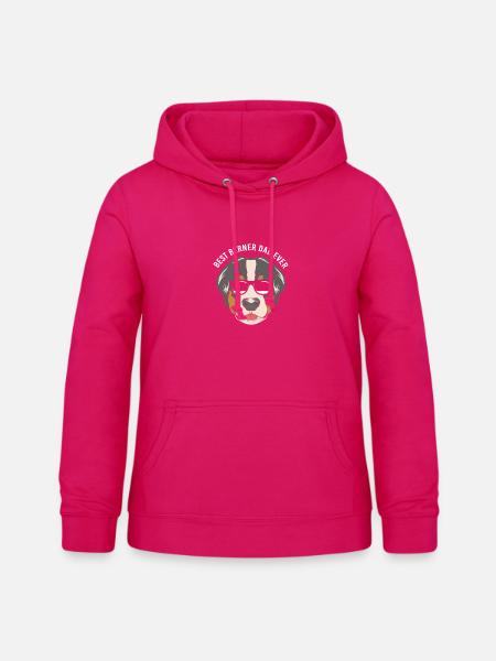 Berner Sennenhund Papa - Frauen Hoodie - dunkles Pink