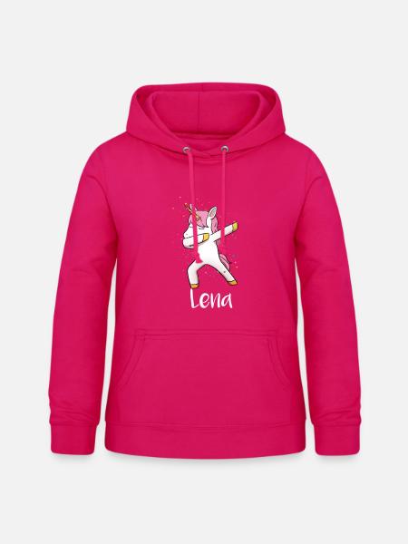 Lena - Frauen Hoodie - dunkles Pink